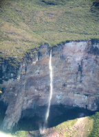 The 600m un-named waterfall down Amuri tepui. Photo: John Arran