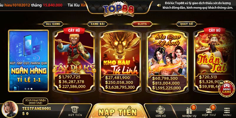 Đánh giá khả năng thanh toán của Top88 và Fabet